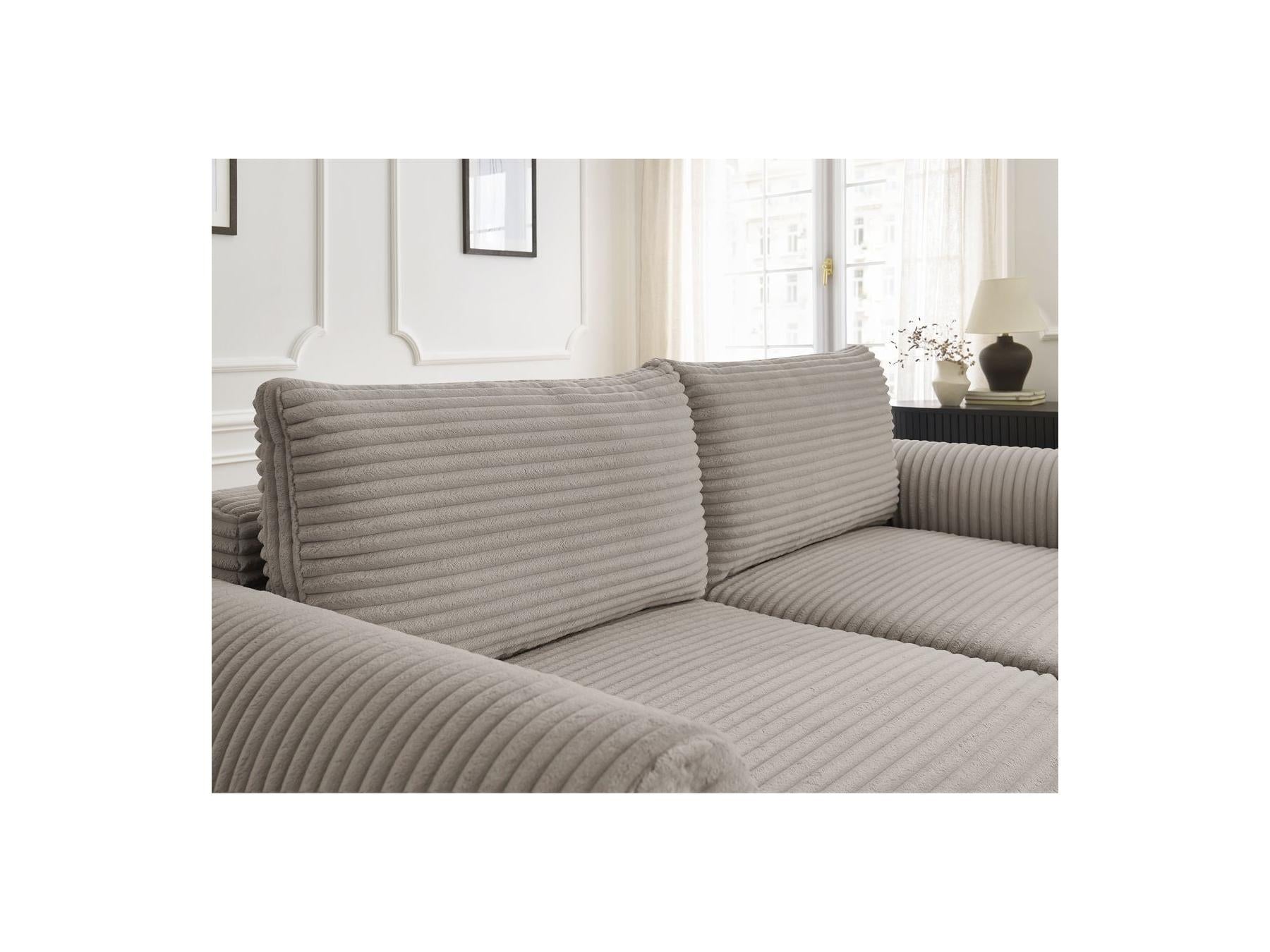 Lucien - Straight Sofa Bed with Storage Compartment - Soft Wide-Rib Corduroy