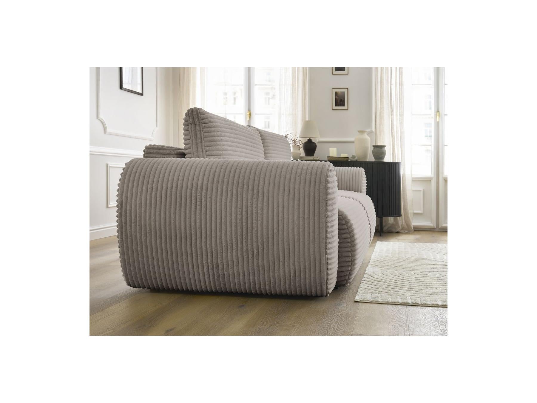 Lucien - Straight Sofa Bed with Storage Compartment - Soft Wide-Rib Corduroy