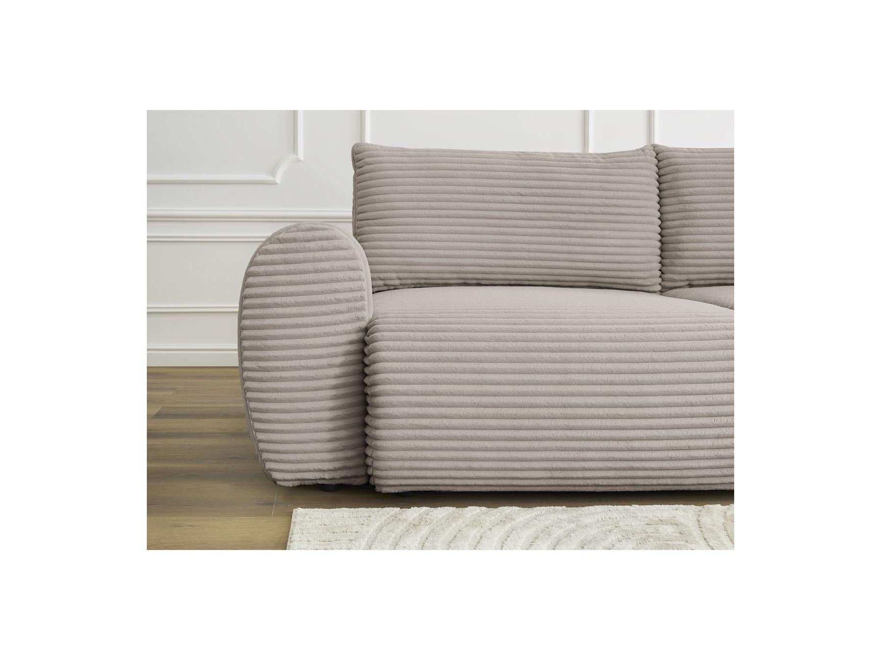 Lucien - Straight Sofa Bed with Storage Compartment - Soft Wide-Rib Corduroy