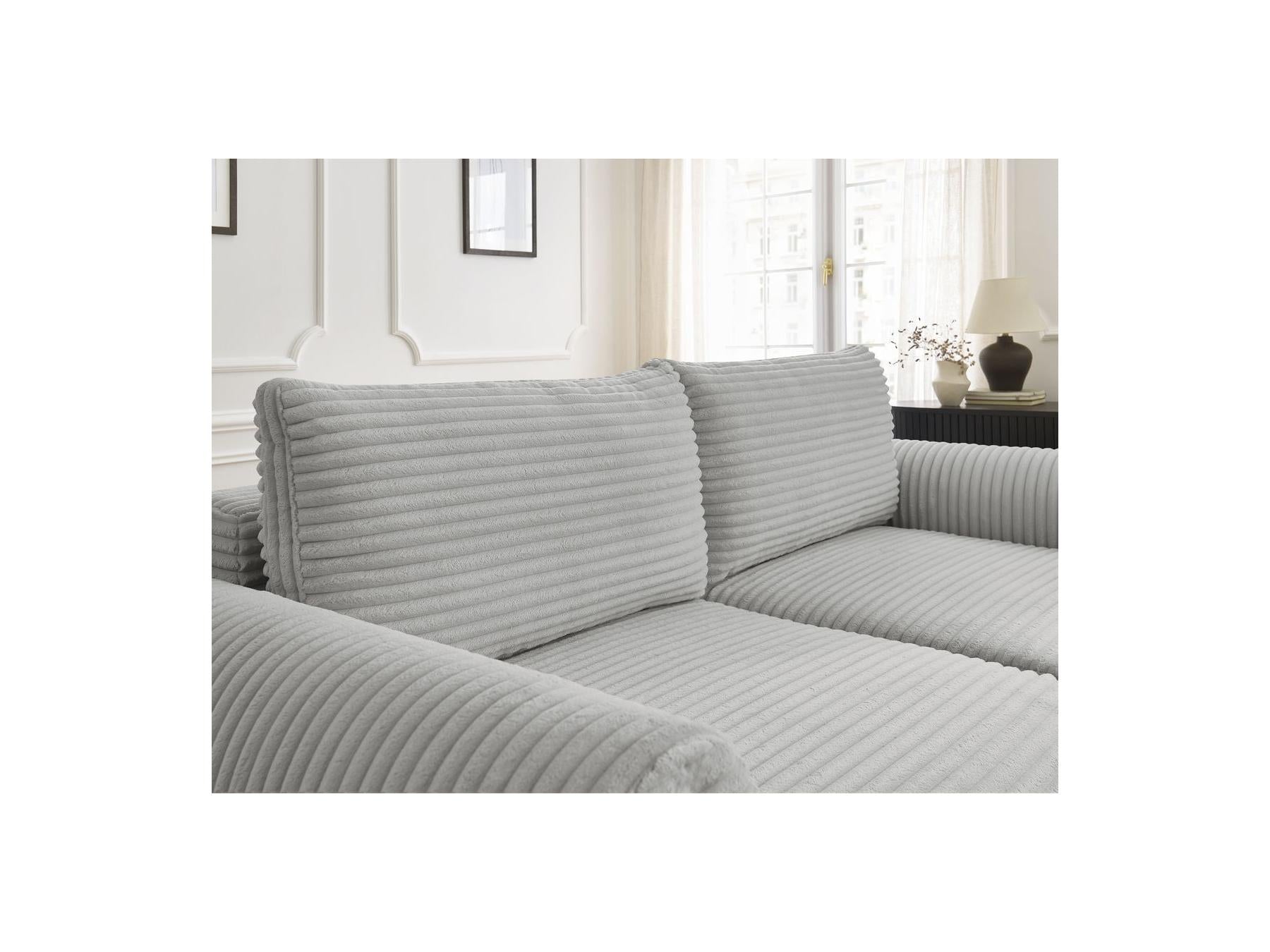 Lucien - Straight Sofa Bed with Storage Compartment - Soft Wide-Rib Corduroy