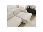 Lucien - Canapé D'Angle Convertible Coffre - Tissu Lisse - Angle Droit