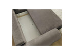 Lucien - Canapé D'Angle Convertible Coffre - Tissu Lisse - Angle Droit