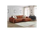 Lucien - Canapé D'Angle Convertible Coffre - Tissu Lisse - Angle Droit