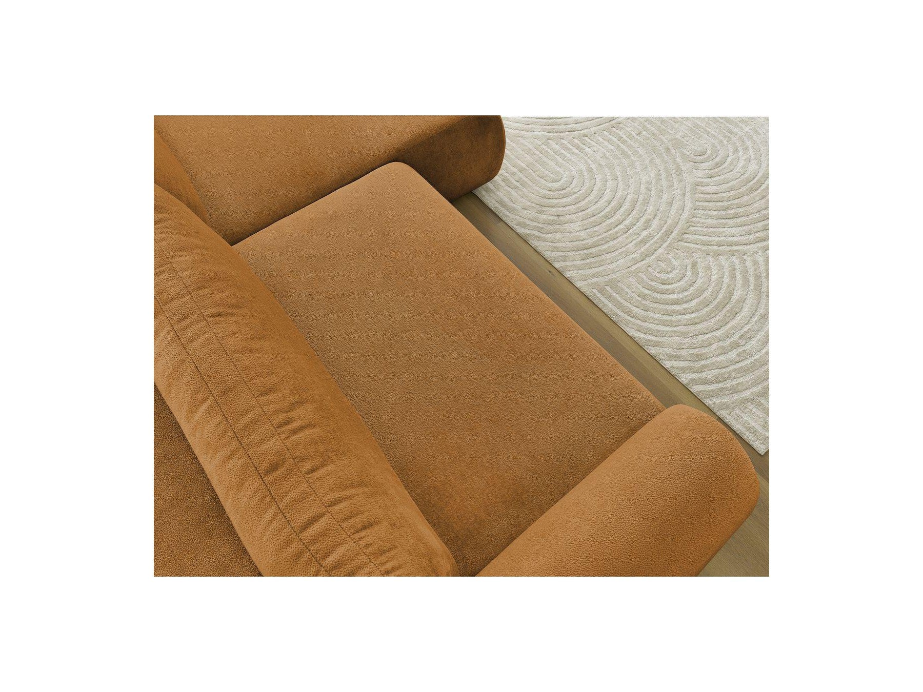 Lucien - Canapé D'Angle Convertible Coffre - Tissu Lisse - Angle Droit