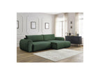 Lucien - Canapé D'Angle Convertible Coffre - Tissu Lisse - Angle Droit