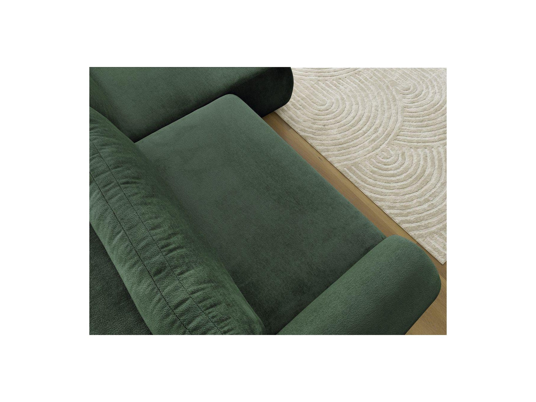 Lucien - Canapé D'Angle Convertible Coffre - Tissu Lisse - Angle Droit