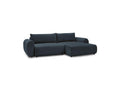 Lucien - Canapé D'Angle Convertible Coffre - Tissu Lisse - Angle Droit