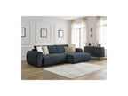 Lucien - Canapé D'Angle Convertible Coffre - Tissu Lisse - Angle Droit