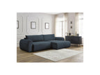 Lucien - Canapé D'Angle Convertible Coffre - Tissu Lisse - Angle Droit