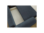 Lucien - Canapé D'Angle Convertible Coffre - Tissu Lisse - Angle Droit