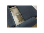 Lucien - Canapé D'Angle Convertible Coffre - Tissu Lisse - Angle Droit