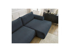Lucien - Canapé D'Angle Convertible Coffre - Tissu Lisse - Angle Droit