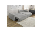 Lucien - Canapé D'Angle Convertible Coffre - Tissu Lisse - Angle Droit
