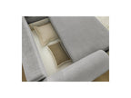 Lucien - Canapé D'Angle Convertible Coffre - Tissu Lisse - Angle Droit