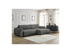 Lucien - Canapé D'Angle Convertible Coffre - Tissu Lisse - Angle Droit