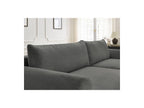 Lucien - Canapé D'Angle Convertible Coffre - Tissu Lisse - Angle Droit