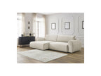 Lucien - Convertible Corner Sofa Bed with Storage - Smooth Fabric - Left-Hand Corner