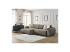 Lucien - Convertible Corner Sofa Bed with Storage - Smooth Fabric - Left-Hand Corner