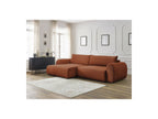 Lucien - Convertible Corner Sofa Bed with Storage - Smooth Fabric - Left-Hand Corner