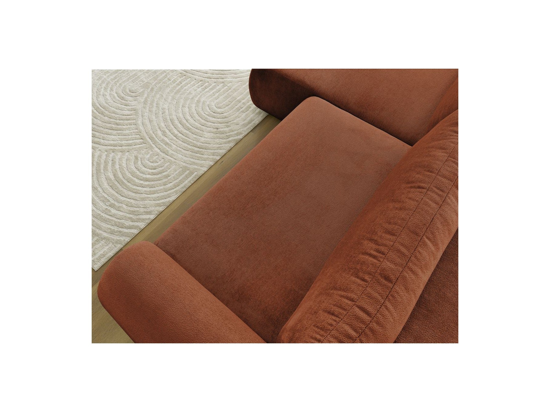 Lucien - Convertible Corner Sofa Bed with Storage - Smooth Fabric - Left-Hand Corner