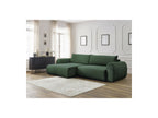 Lucien - Convertible Corner Sofa Bed with Storage - Smooth Fabric - Left-Hand Corner
