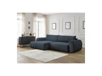 Lucien - Convertible Corner Sofa Bed with Storage - Smooth Fabric - Left-Hand Corner