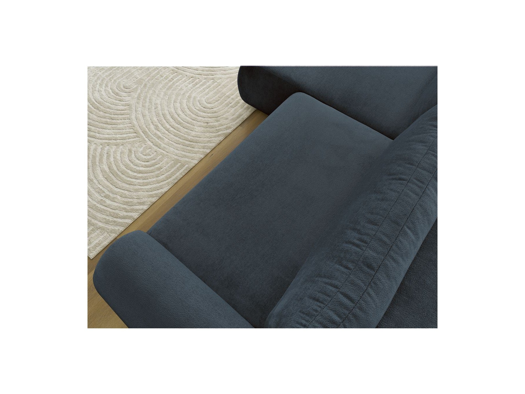 Lucien - Convertible Corner Sofa Bed with Storage - Smooth Fabric - Left-Hand Corner