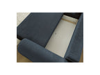 Lucien - Convertible Corner Sofa Bed with Storage - Smooth Fabric - Left-Hand Corner