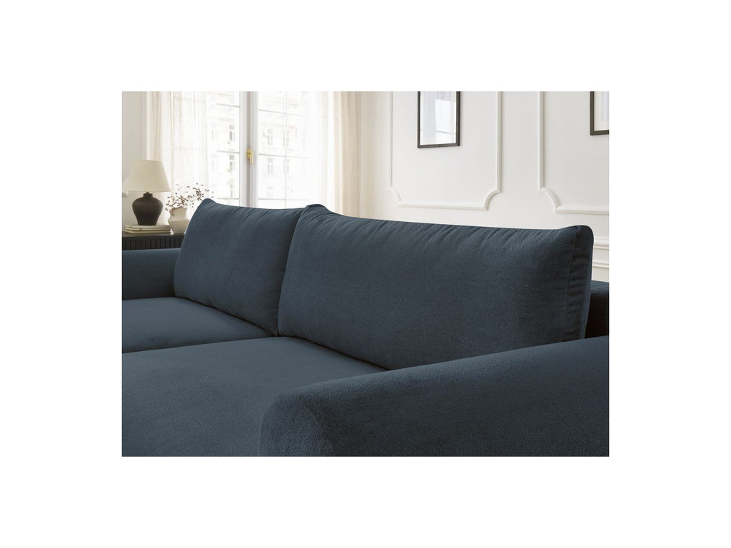 Lucien - Convertible Corner Sofa Bed with Storage - Smooth Fabric - Left-Hand Corner