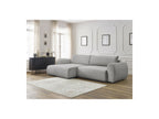 Lucien - Convertible Corner Sofa Bed with Storage - Smooth Fabric - Left-Hand Corner