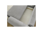 Lucien - Convertible Corner Sofa Bed with Storage - Smooth Fabric - Left-Hand Corner