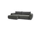 Lucien - Convertible Corner Sofa Bed with Storage - Smooth Fabric - Left-Hand Corner