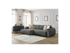 Lucien - Convertible Corner Sofa Bed with Storage - Smooth Fabric - Left-Hand Corner