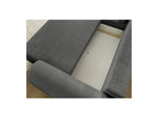 Lucien - Convertible Corner Sofa Bed with Storage - Smooth Fabric - Left-Hand Corner