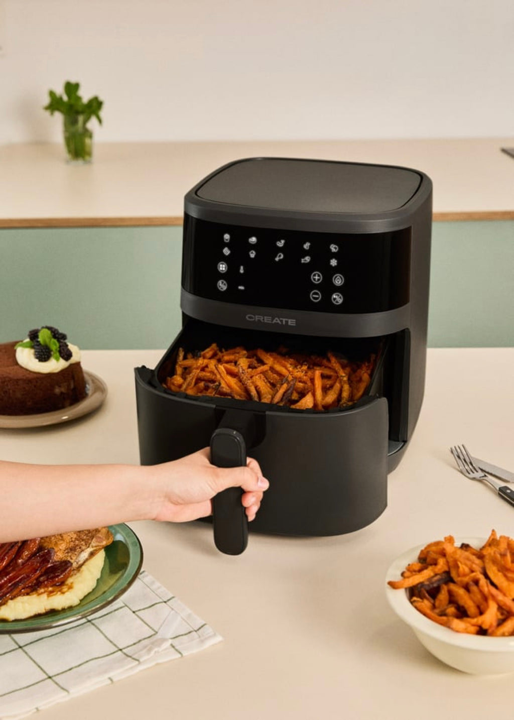 Air Fryer Dual Heat - Freidora De Aire De Doble Resistencia - 6,5L - Negro