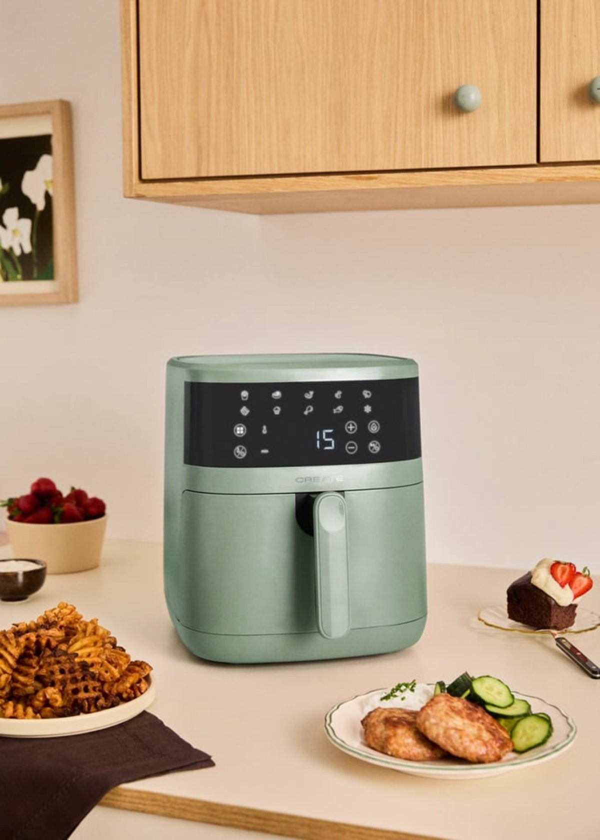 Air Fryer Dual Heat - Freidora de Aire Doble Resistencia - 6,5L - Salvia
