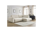 Lucien - Canapé D'Angle L Convertible Coffre - Tissu Lisse - Angle Droit
