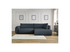 Lucien - Canapé D'Angle L Convertible Coffre - Tissu Lisse - Angle Droit