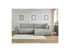 Lucien - Canapé D'Angle L Convertible Coffre - Tissu Lisse - Angle Droit