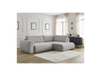 Lucien - Canapé D'Angle L Convertible Coffre - Tissu Lisse - Angle Droit