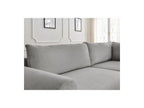 Lucien - Canapé D'Angle L Convertible Coffre - Tissu Lisse - Angle Droit