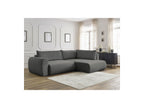 Lucien - Canapé D'Angle L Convertible Coffre - Tissu Lisse - Angle Droit