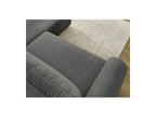 Lucien - Canapé D'Angle L Convertible Coffre - Tissu Lisse - Angle Droit
