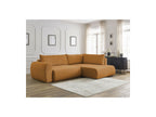 Lucien - Canapé D'Angle L Convertible Coffre - Tissu Lisse - Angle Droit