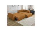 Lucien - Canapé D'Angle L Convertible Coffre - Tissu Lisse - Angle Droit