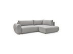 Lucien - Canapé D'Angle L Convertible Coffre - Tissu Lisse - Angle Droit