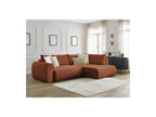 Lucien - Canapé D'Angle L Convertible Coffre - Tissu Lisse - Angle Droit