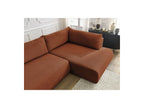 Lucien - Canapé D'Angle L Convertible Coffre - Tissu Lisse - Angle Droit