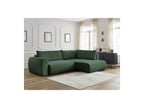 Lucien - Canapé D'Angle L Convertible Coffre - Tissu Lisse - Angle Droit