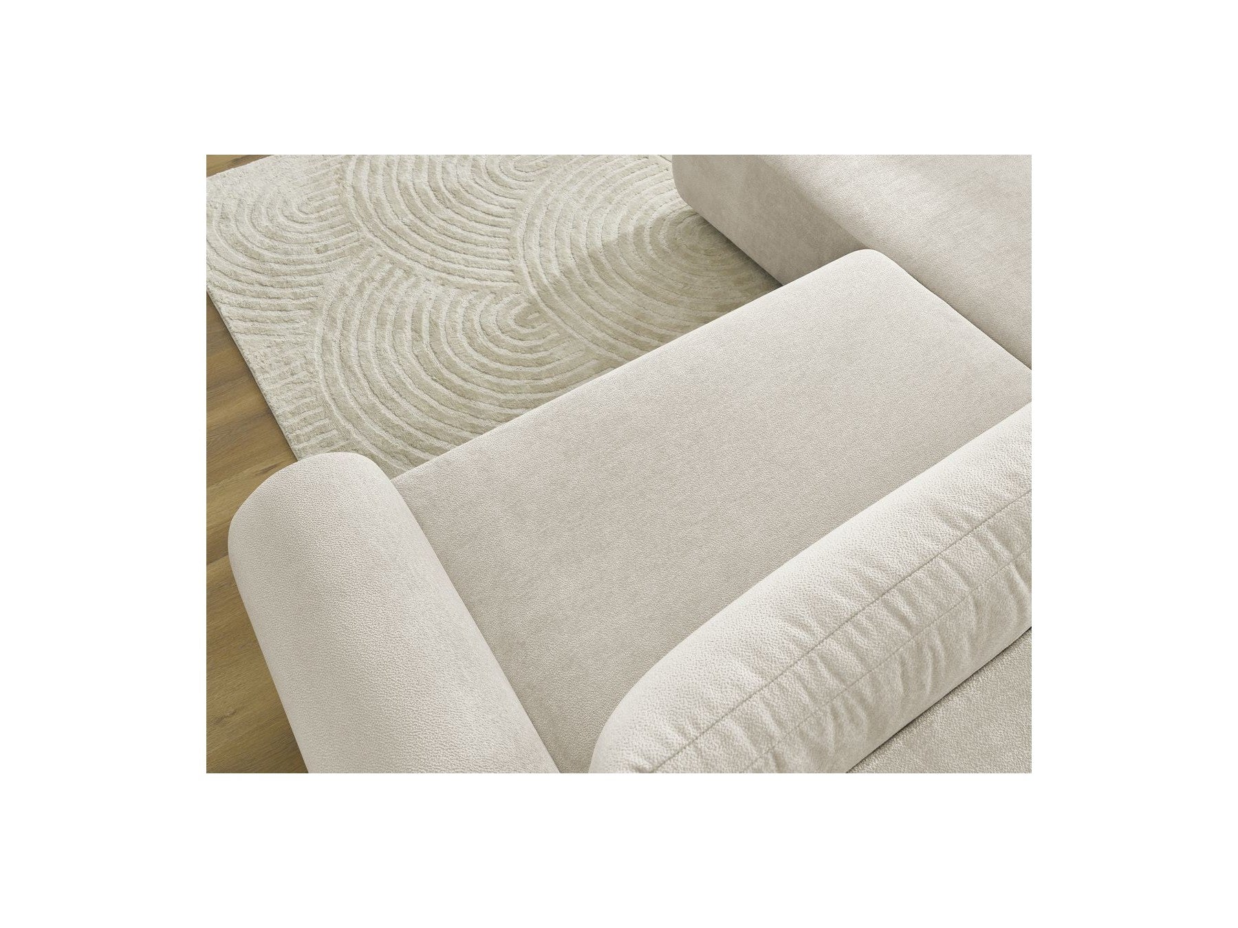 Lucien - Canapé D'Angle L Convertible Coffre - Tissu Lisse - Angle Gauche